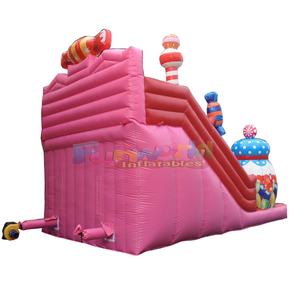 Tobogán inflable comercial gigante con forma de caramelo para fiestas al aire libre para niños - Product Image 2