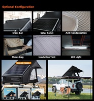 Tente de toit en aluminium pour 4 personnes avec coque dure Tente de camping extérieure automatique pour toit de coffre de voiture par le fabricant
