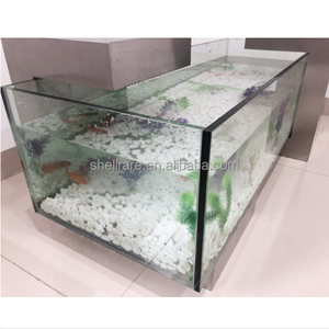 Table d'<span class=keywords><strong>aquarium</strong></span> en verre, réservoir <span class=keywords><strong>de</strong></span> poissons avec acier inoxydable et verre, prix garanti - Product Image 3