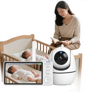 Caméra Anicebb pour enfants 720P HD avec audio bidirectionnel, détection de mouvement, vision nocturne, fonction panoramique/inclinaison et lecteur de berceuses - Product Image 1
