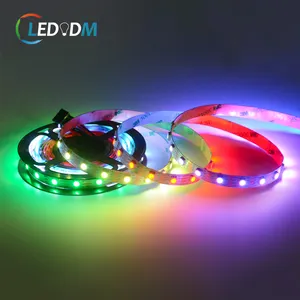 SMD5050 60LEDs/m DC 12V rgb魔术色WS2815B rgb发光二极管条形灯柔性梦幻色RGB数字发光二极管条