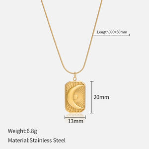 Collar con Colgante <span class=keywords><strong>de</strong></span> Corazón Personalizado, Chapado <span class=keywords><strong>en</strong></span> <span class=keywords><strong>Oro</strong></span> <span class=keywords><strong>de</strong></span> 18K, Acero Inoxidable 316L, Hipoalergénico, Joyería Fina - Product Image 4