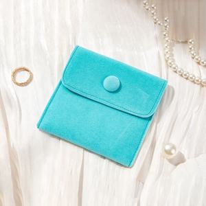 小さなイヤリング、ネックレス、ブレスレット、指輪、封筒、フラップ包装、マイクロファイバー、カスタムジュエリーギフトボックス、ポーチ、ロゴ - Product Image 1