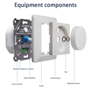 Thâm quyến của nhà sản xuất tiêu chuẩn Châu Âu CE phê duyệt LED Dimmer nút ROTARY điều khiển push button dimmer - Product Image 5