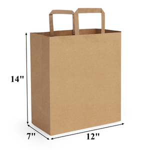 Sacs en papier kraft plats et colorés, écologiques, à poignée, pour emballage alimentaire en petites quantités, épaissis, pour thé au lait - Product Image 2