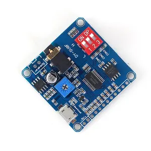 Módulo de tocador de voz uart, amplificador uart i/o classe d 5w 64mbit 8m de armazenamento de DY-SV8F flash sd/tf