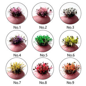 ミニチュア草クラスター尖った葉花クラスターモデルDIY手作りプラスチックシーン作り素材 - Product Image 4
