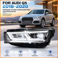 Kit de mise à niveau des phares à LED matriciels pour Audi Q5 80A 2018 2019 2020 avec clignotants dynamiques et feux de jour, cadre noir