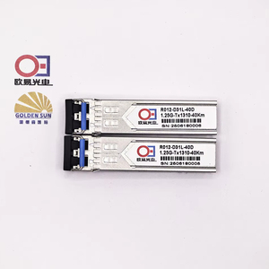 1.25 gam Duplex SFP Module 1000BASE-LX LC nối thu phát quang tx1310nm 40km phạm vi <span class=keywords><strong>1310nm</strong></span> Ethernet Module truyền thông - Product Image 1