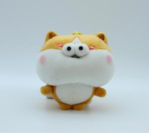 OEM/ODM Peluche de <span class=keywords><strong>chien</strong></span> gris de 8 pouces Visage potelé mignon avec yeux de poisson rouge Machine à griffes Jouets en peluche remplis de coton PP - Product Image 4