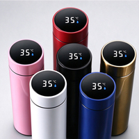 Bouteille d'eau intelligente en acier inoxydable de 500 ml, best-seller, haute technologie, écologique, isolée, avec affichage LED tactile de la température