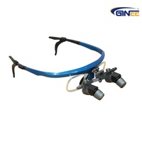 Loupes dentaires Ginee Medical en alliage léger avec lampe frontale LED rechargeable en option, loupe chirurgicale réglable PD