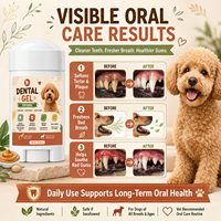 Dentifrice enzymatique personnalisé en gros pour chiens et chats, gel dentifrice pour toutes les races, contrôle la plaque dentaire, le tartre et la mauvaise haleine