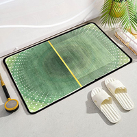 Tapis de bain sur mesure fabriqué à la machine, forme abstraite personnalisable, en polyester découpé, tapis professionnel, tapis roses personnalisés