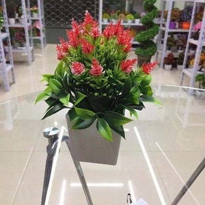 ชี่ซิงแจกันดอกไม้ประดิษฐ์ สีแดงสด สีชมพู สีม่วง สีขาว พลาสติก ตกแต่งบ้าน งานแต่งงาน 90 กรัม P--061 - Product Image 4