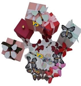 <span class=keywords><strong>Caja</strong></span> de regalo sorpresa de explosión plegable de mariposa voladora, vela de arroz <span class=keywords><strong>para</strong></span> adultos, hombres, mujeres y niños, cajas de papel <span class=keywords><strong>para</strong></span> regalo de cumpleaños - Product Image 4