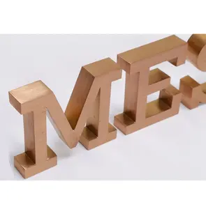 Drop Shipping Chinese Manufacturer Metal Letter Logo Custom Color Anti-rust Metal Letter Sign