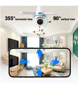 E27 an toàn máy ảnh yiiot <span class=keywords><strong>App</strong></span> bóng đèn cam tầm nhìn ban đêm 360 độ wifi Home an ninh ghi ánh sáng bóng đèn <span class=keywords><strong>camera</strong></span> an ninh CCTV <span class=keywords><strong>Camera</strong></span> - Product Image 2