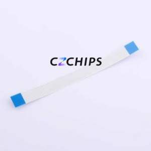 HX FFC-1.0-8P-100mm FFC Cable (Flexible Flat Cable) P=1mm Connector 8P 1mm 0.3mm Non-Inverting - Product Image 2