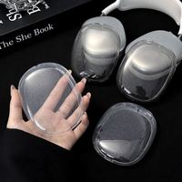 Vente en gros d'étui souple en TPU pour Apple Airpods Max étui transparent brillant housse de casque pour Airpods Max accessoires écouteurs casques
