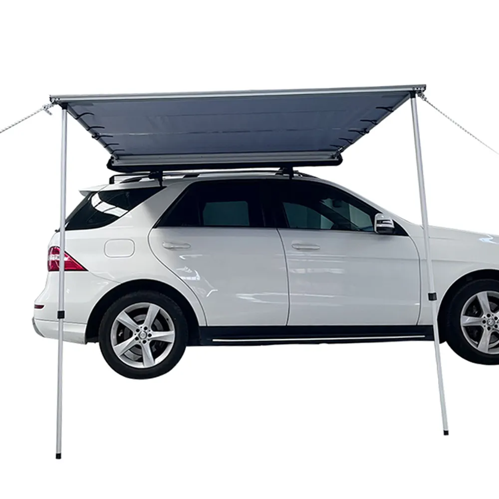 2.5x2 M רכב תא הצד סוכך אוהל קמפינג רוח מגן 4WD לשלוף