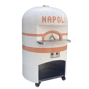 Guangzhou, buen precio bajo, venta de nuevos materiales, quemador de Gas italiano, <span class=keywords><strong>horno</strong></span> de pizza de leña giratorio eléctrico giratorio - Product Image 4
