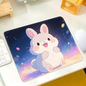 แผ่นรองเมาส์กระต่ายน่ารักขนาดเล็กสไตล์การ์ตูนสำหรับบ้านและสำนักงาน - Product Image 4
