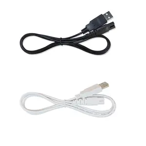 Kabel pengisi daya, USB ke C7 Plug 8 berbentuk ekor 12V 2A pencukur daya untuk hidrasi instrumen kecantikan pengisian daya