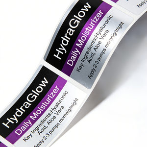 Op maat gemaakte, zelfklevende BOPP-etiketten met waterdichte <span class=keywords><strong>logo</strong></span>-druk en metallic effect - Product Image 4