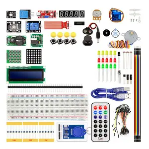 UNO R3 Carte de développement Boîte officielle Moteur pas à pas Kits électroniques de bricolage Kit de démarrage RFID Mega2560