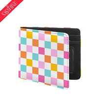 Dompet Lipat Tipis Kulit PU Pengiriman Cepat, Dompet Lipat Universal Pria dan Wanita