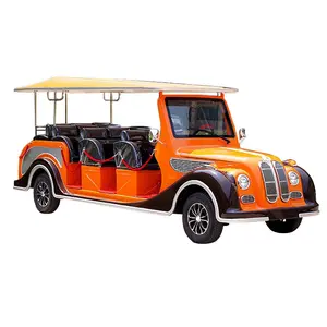 Ônibus clássico para turismo, carro elétrico de 4 rodas, parque de turismo, 7500 W, carro de casamento