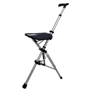 Telescopic Cane <b>Stool</b> <b>Height</b> <b>Adjustable</b> Aluminum Alloy Anti Slip Comfortable Walking Aid For Elderly Health Massage Support - Product Image 3