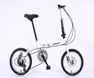 热卖黑色铝合金盘式制动器20 "7s折叠自行车/6速20英寸迷你运动便携式超轻折叠自行车