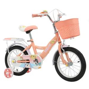 New Design Flower Style Baby Girls Kids Bicycle 12'' 14'' 16'' Doll Seat Single Speed Gears Steel Fork Brake Line CE Certified