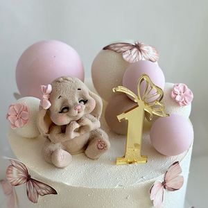 Decoradores de pasteles de cumpleaños, soporte de acrílico para números de pastel, placa con número de mesa - Product Image 3