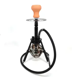 Dalam stok Tripod laba-laba aluminium Shisha Hookah dapat dilepas kaca merokok Hookah Shisha rasa Narguile Hookah