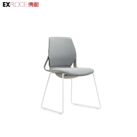 Chaise de formation pliable et empilable en PP de qualité supérieure pour bureau et espace de travail, chaises de conférence pliantes pour bureau