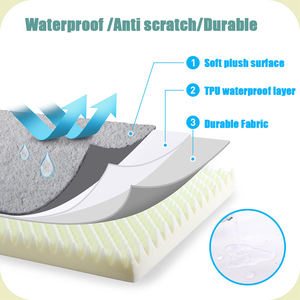 Estera de cama de espuma para mascotas, caja de huevos personalizada de fábrica, camas ortopédicas impermeables para perros con cubierta lavable extraíble para perros extra grandes - Product Image 5