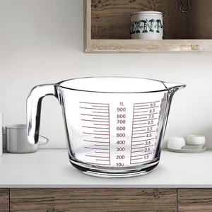 <span class=keywords><strong>Bol</strong></span> mélangeur en <span class=keywords><strong>verre</strong></span> gradué transparent poli durable et écologique de 620 ml - Product Image 6