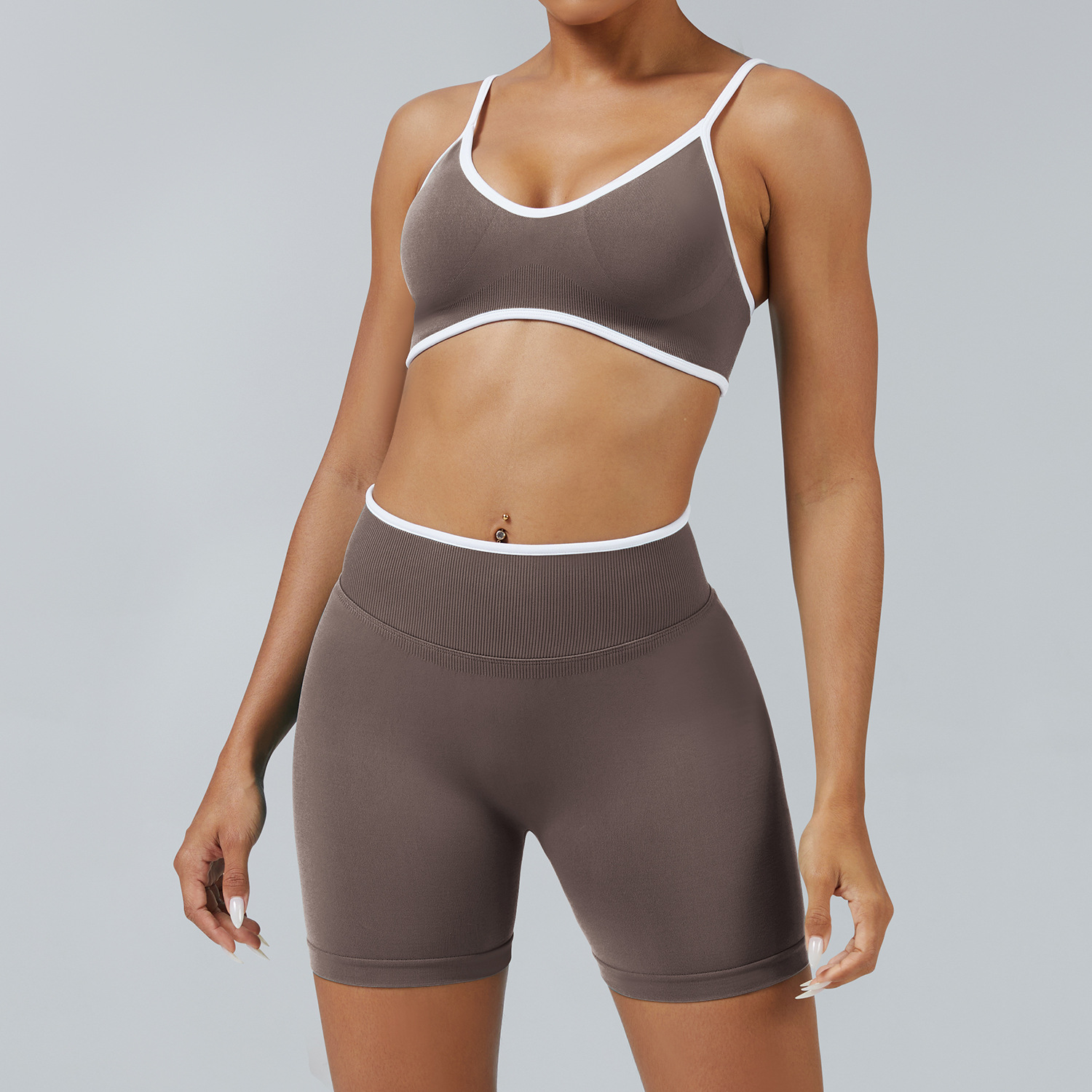 soutien-gorge + short-moka
