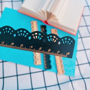 15cm hohle Schüler Büro Schule Briefpapier Spitze Holz Design Lineal Zeichnung Lineale für Kinder - Product Image 4
