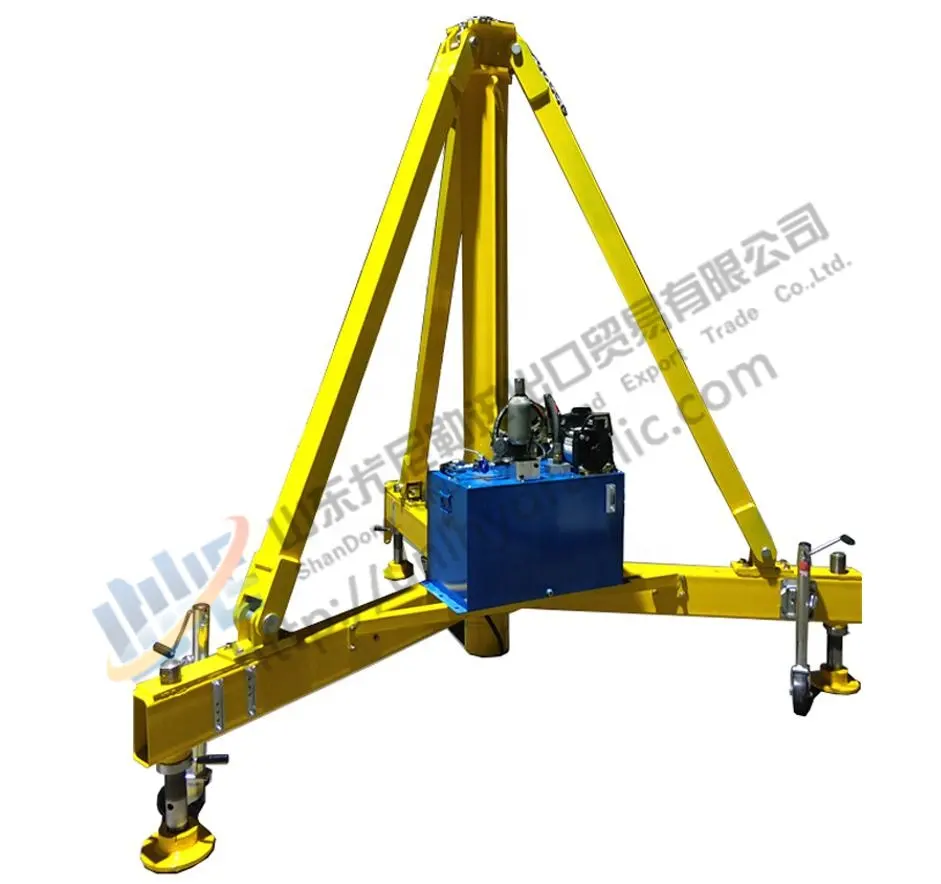 Double acting hydraulic lifting system for hydraulic aircraft jack