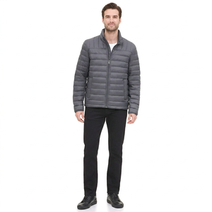 Veste d'hiver pour homme avec logo personnalisé, veste matelassée imperméable pour homme, veste légère, nouveau design - Product Image 1