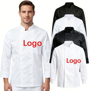 เสื้อแจ็คเก็ตโลโก้ขายส่ง ชุดยูนิฟอร์มเชฟโรงแรมสำหรับผู้ชายสั่งทำได้ - Product Image 1