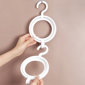 Multifunctional Plastic Hat <b>Storage</b> <b>Rack</b> Circular Combination Overlay Hook Scarf Bag Organizing <b>Rack</b> for Household - Product Image 4
