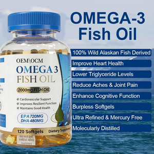 Cápsulas de Aceite de Pescado Omega <span class=keywords><strong>3</strong></span>, Antioxidante Natural para Adultos, Pescado Salvaje de Aguas Profundas, Abadejo de Alaska, Apoyo Energético, Refuerzo de la Inmunidad - Product Image 4