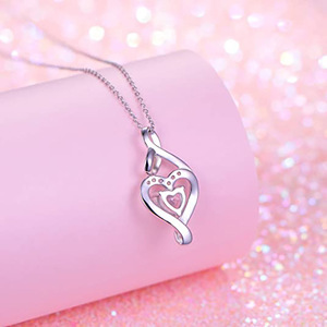 Collar con colgante de corazón para mujer, joyería sencilla y moderna, regalo para uso diario - Product Image 5