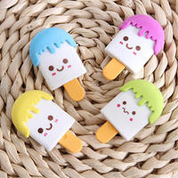 Soododo XDLE022 gros mignon enfants crème glacée gomme amovible dessin animé nourriture créative papeterie cadeau école fait caoutchouc