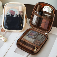 Mini sac cosmétique Portable Transparent pour rouge à lèvres et cosmétiques maquillage beauté sac cosmétique outil de maquillage